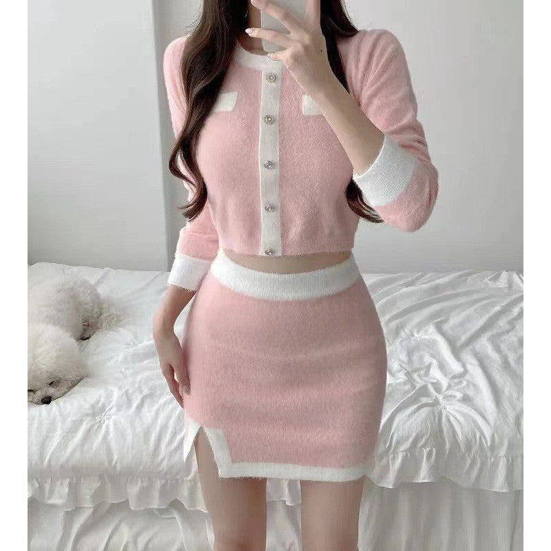 Sweater And Sheath Skirt