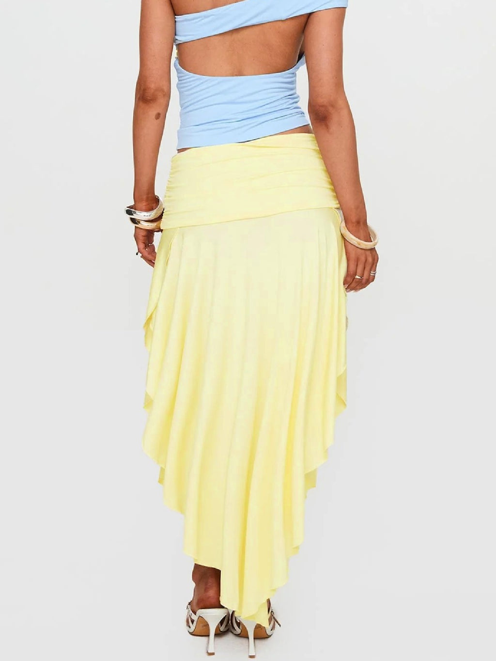 High-waisted Pleated Skirt