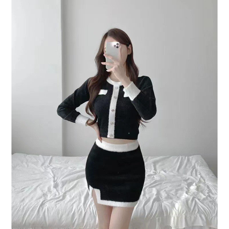 Sweater And Sheath Skirt
