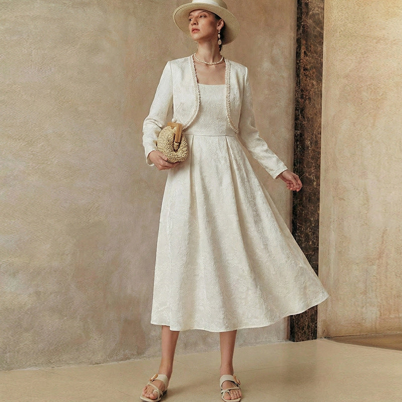 Jacket, Vest And Dress Set