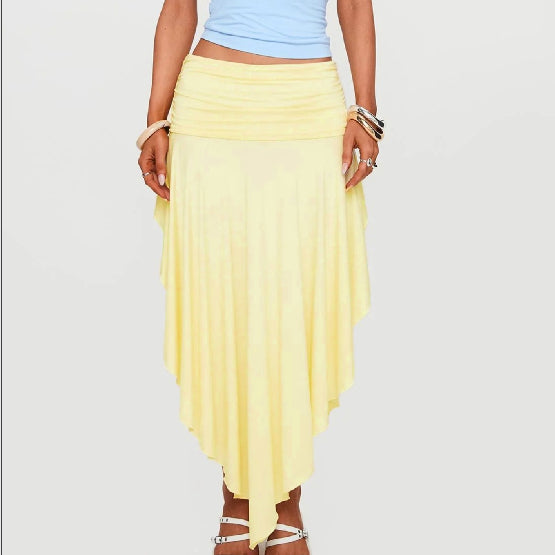 High-waisted Pleated Skirt