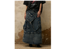 3-in-1 Detachable Denim Suspender Skirt
