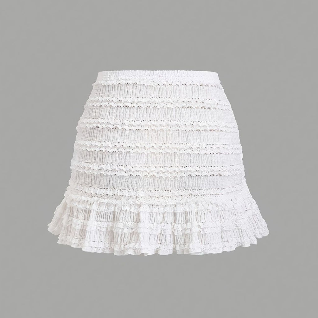 Versatile Lace-trimmed Tutu Skirt
