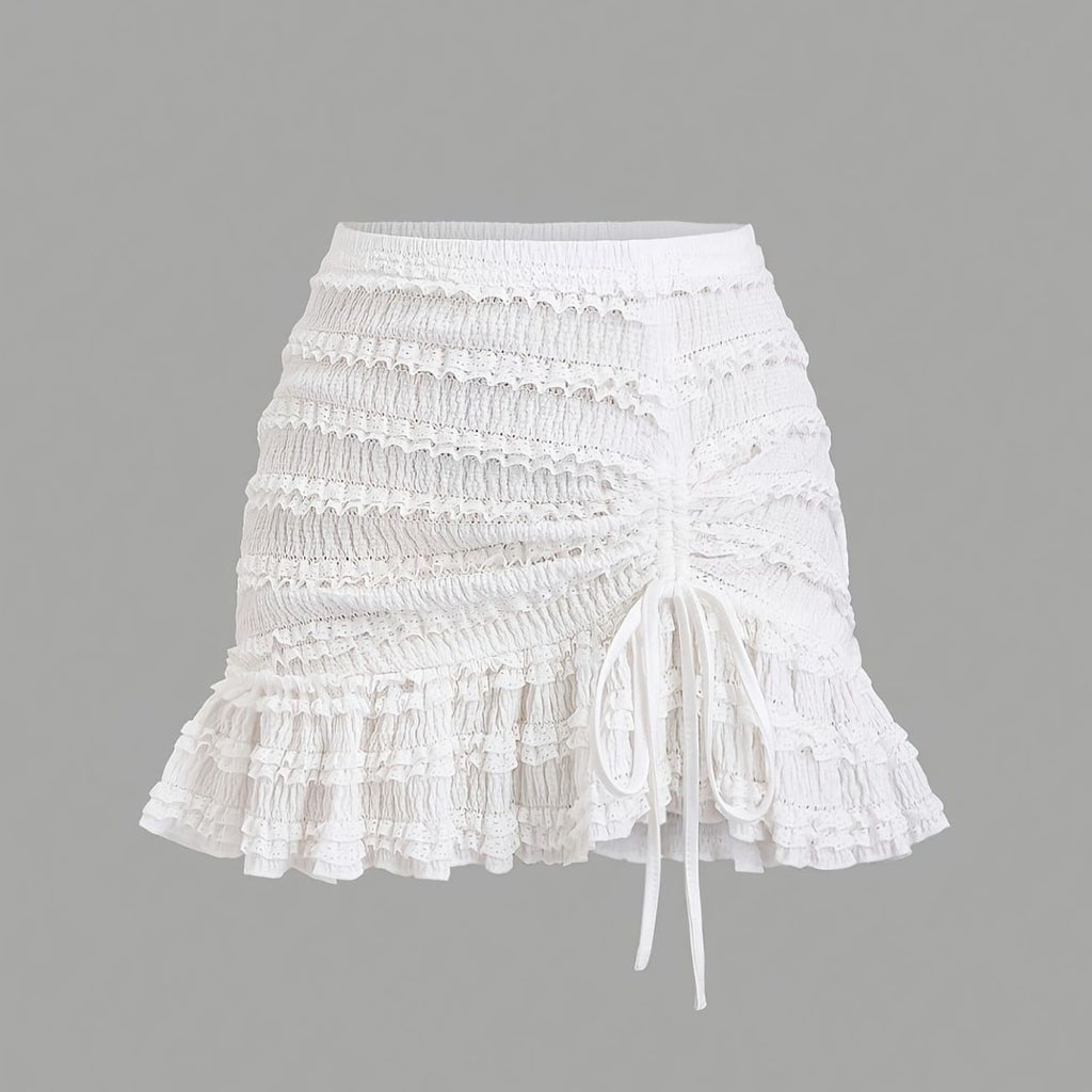 Versatile Lace-trimmed Tutu Skirt