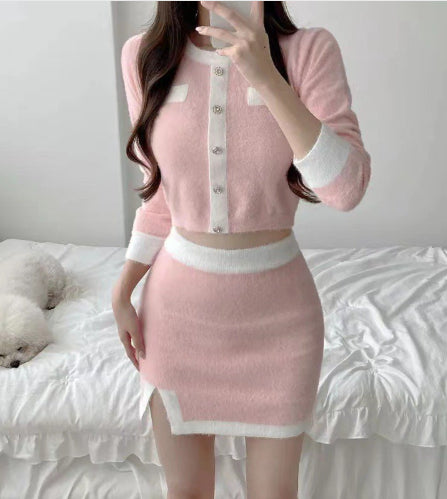 Sweater And Sheath Skirt