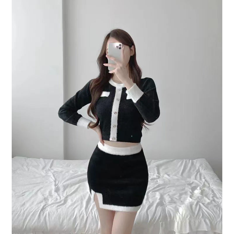 Sweater And Sheath Skirt