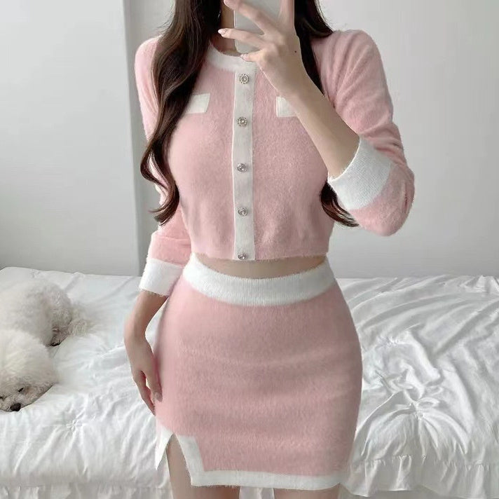 Sweater And Sheath Skirt