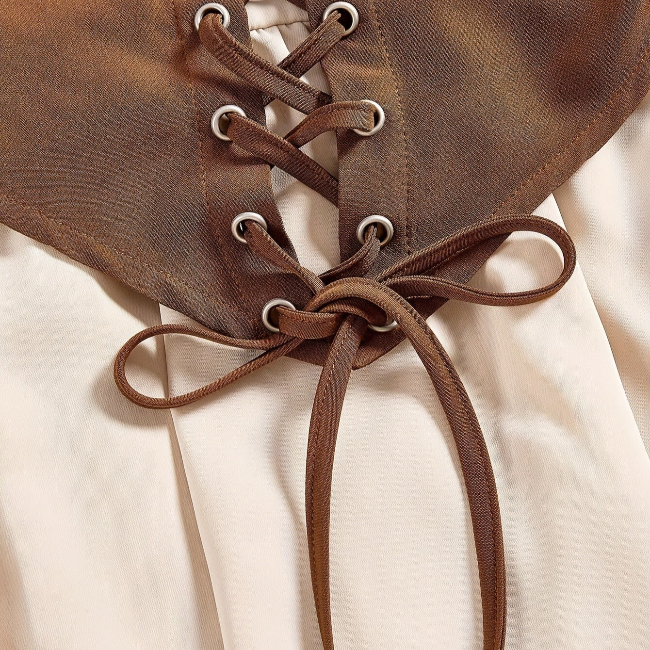 Off-shoulder Long-sleeve Wrap Dress With A Cinched Waist