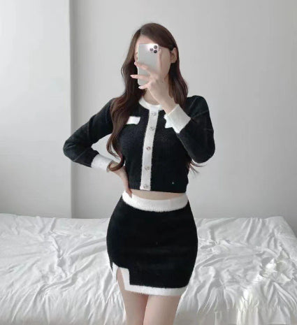 Sweater And Sheath Skirt